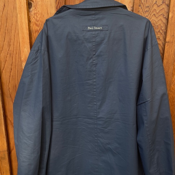 Paul Stuart Navy Blue Raincoat - Picture 6 of 7
